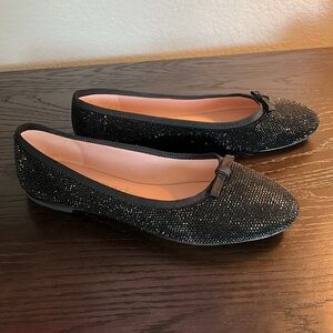 Kate spade sequin black flats size 7.5